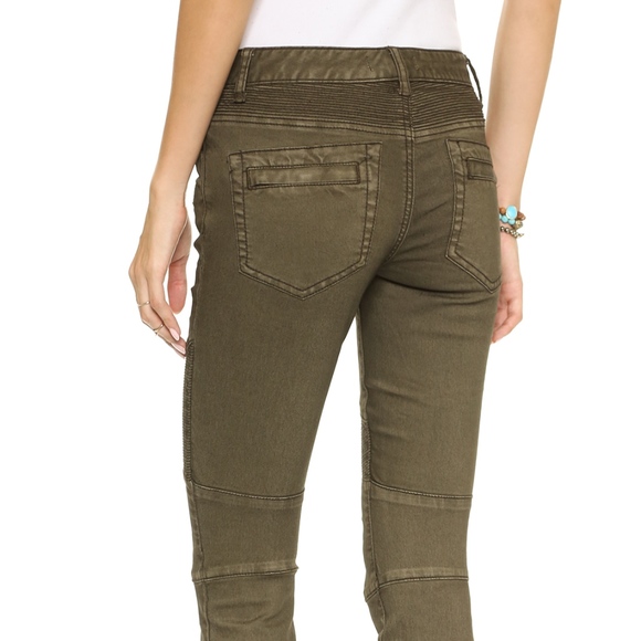NWOT 🤩 Free People Olive Skinny Jeans - Picture 5 of 8